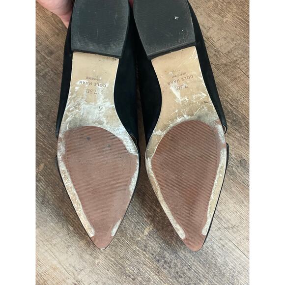 Cole Haan Black Suede VIola Skimmer flats 7.5 - Picture 7 of 8